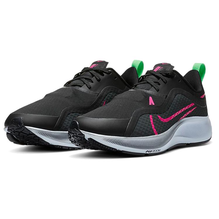 Nike Air Zoom Pegasus 37 Shield 'Черный Розовый Взрыв' (унисекс) Черный / Железо-серый / Обсидиановый туман / Розовый взрыв Беговые кроссовки CQ7935 003