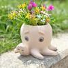 Octopus Flower Pot Decorative Gift Modern Art Bonsai Planter Plant Holder for Tabletop