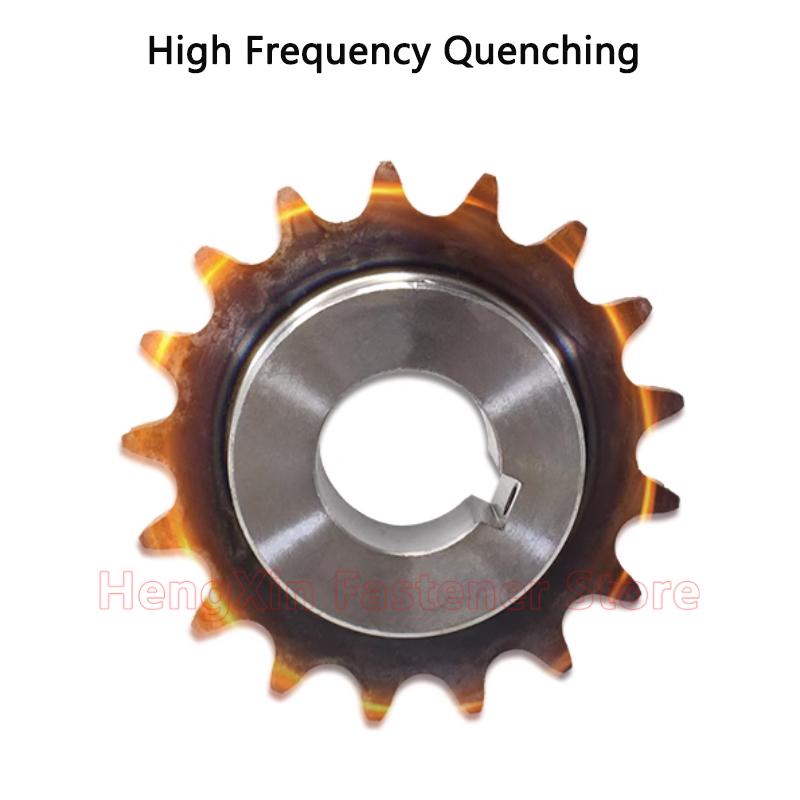1pcs 10T-26T 10A Industrial Drive Sprocket Wheel 45# Steel Chain Gear 10 11 12 13 14 15 16 17 18 19 20 21 22 23 24 25 26 Teeth