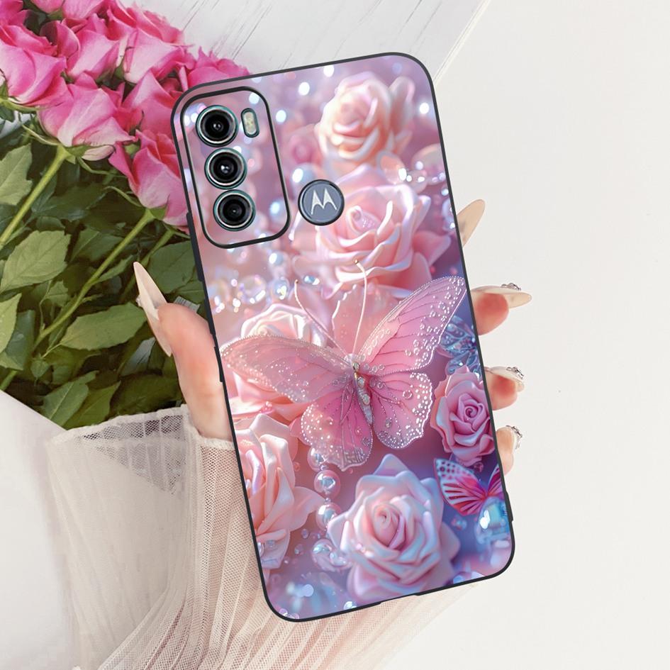 For Motorola Moto G40 Fusion Case Luxury Dragon Cartoon Tiger Wolf Cover Soft Black Silicone Bumper For Motorola Moto G60 Fundas