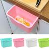 Plastic Kitchen Cabinet Door Holder 6Colors Trash Can Portable Basket Hanging Desktop