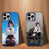 Чехол для телефона Chainsaw M-Man R-Reze для iPhone 17,16,15,14,13,12,11,Mini,Pro,SE,MAX Белый Матовый Ударопрочный Чехол
