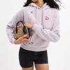 Coach Андреа 16 Застежка-молния фирменный логотип холст с покрытием кросс-боди на плечо сумка-тоут маленькая женская бежево-черная