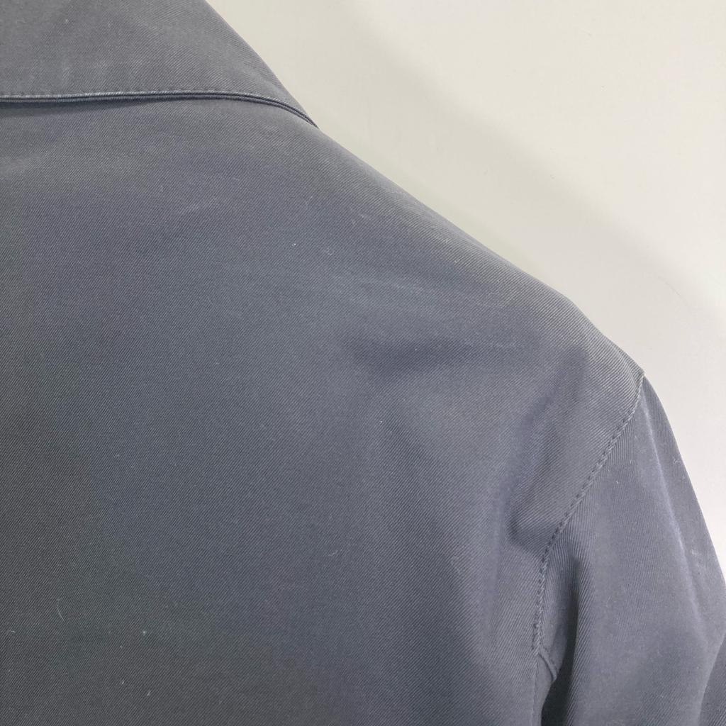 MACKINTOSH № YG Пальто тренч темно-синего цвета с подкладкой из твида Харрис 36 Темно-синий Б/у