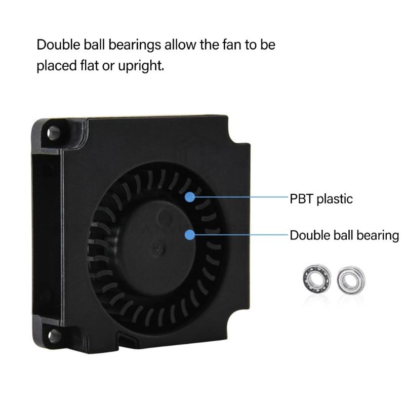 Double Ball Bearing 4010 Cooling Fan Optimized For Ender 3 Printer Heat Dissipation And Low Noise