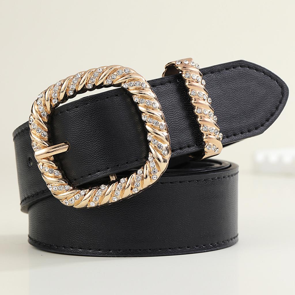 Ретро квадратная пряжка женская пряжка с игольчатым язычком простой стиль можно сочетать с джинсовым ремнем