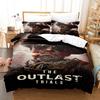Ограниченная серия Игра Outlast Trials Темный Психологический Комплект Постельного Белья Пододеяльник 3 Шт. С 2 Наволочками Хоррор Игра Текст Домашний Декор