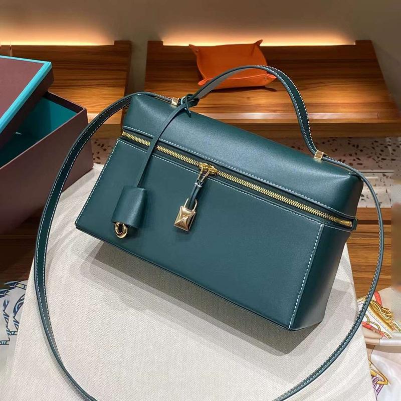 2024 Новый Extract Premium Genuine Leather Palmprint Lunch Box Сумка через плечо Большая вместимость Box Кожаная сумка