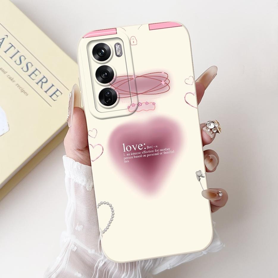 For Oppo Reno 12 Pro Case CPH2629 New Fashion Candy Painted Cover Soft TPU Matte Phone Case For Oppo Reno12 Pro 5G Fundas Bumper
