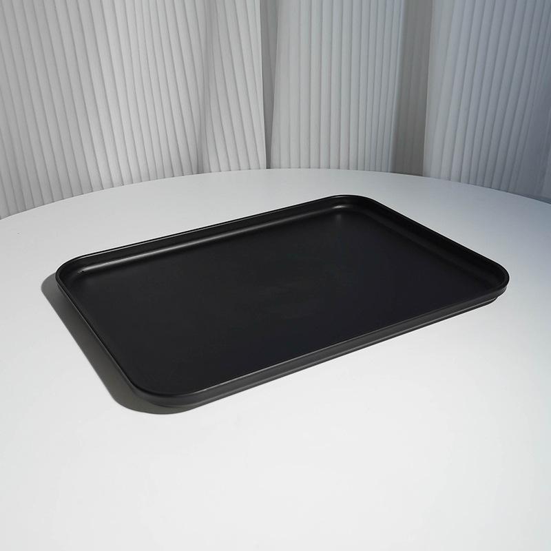 Nordic Style Rectangular Plastic Tray for Fast Food, Kindergarten, Home, and Catering