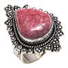 Rhodonite Gemstone Handmade Silver Jewelry "9"