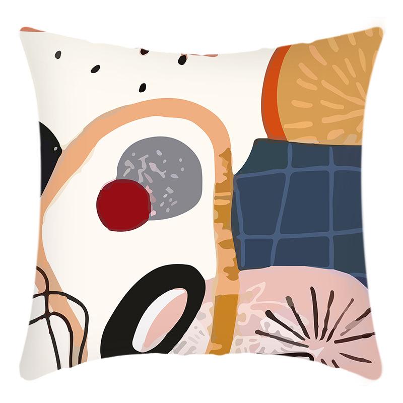 New Art Abstract Print Letter Print Pillowcase Home Sofa Cushion Cover