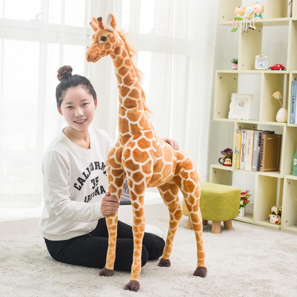Soft Bedroom Decor Kids Toy Animal Dolls Simulation Giraffe Doll Stuffed Toy Giraffe Plush Toys