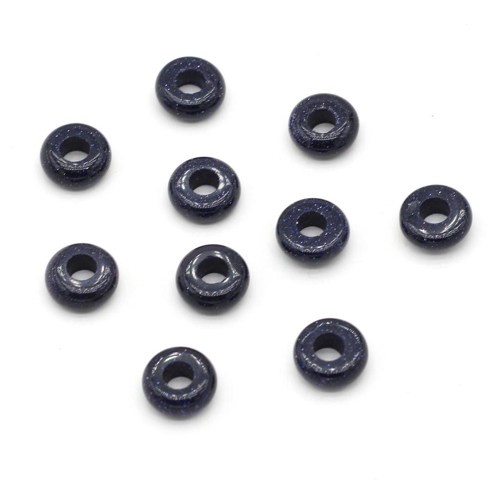 Round Bead Big Hole Loose Beads Agates Lotus Perforated Beads Agates Stone Beads Jewelry Making
