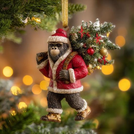 1/5Pcs Acrylic Sasquatch Hanging Decoration Home Office Christmas Tree Hanging 2D Flat Savage Wild