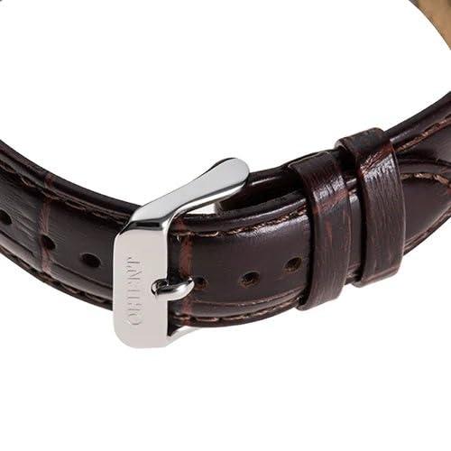 Orient Мужские часы Bambino Automatic, механические, с автоподзаводом, белый циферблат, серебристый корпус, гарантия Японии (Модель RN-AP0002S)