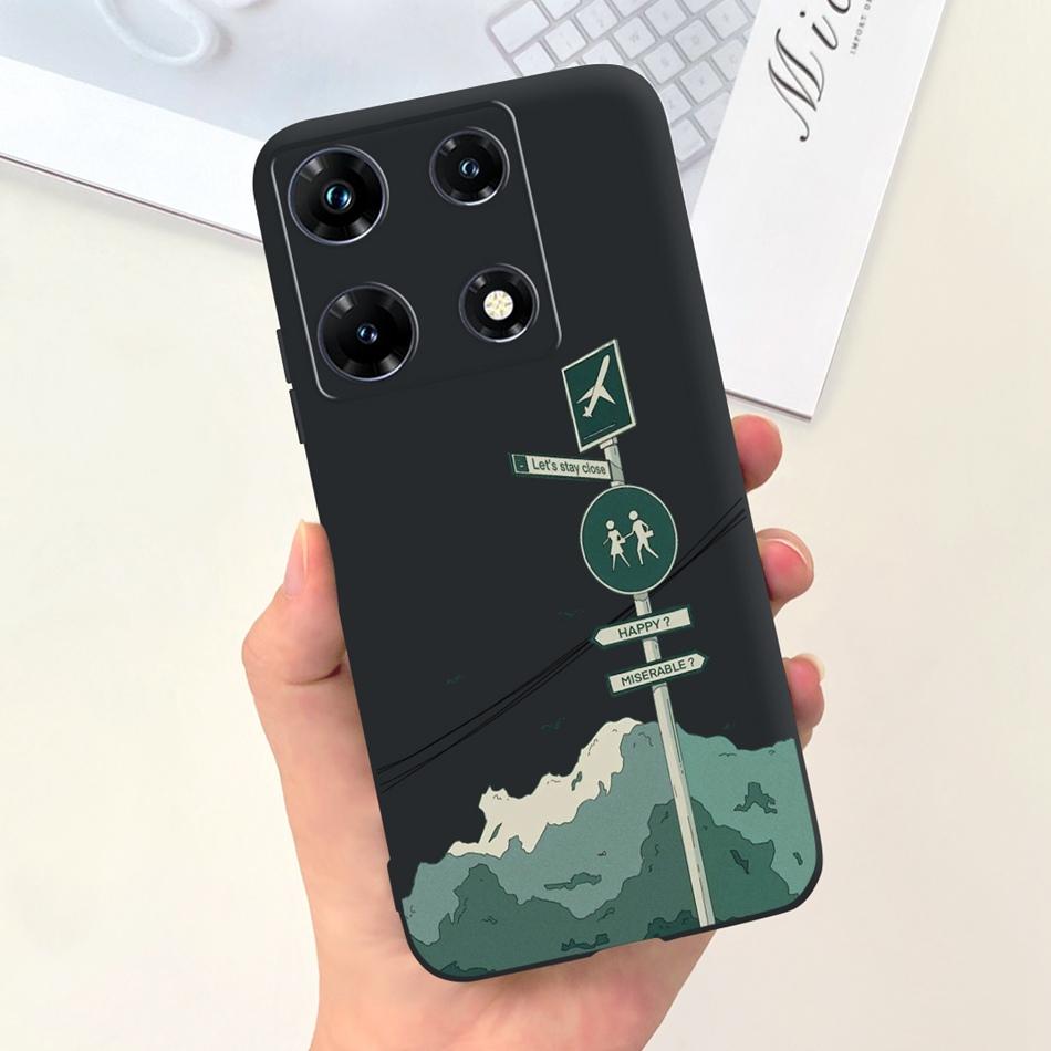 Fashion Moon Pattern Case For Infinix Note 30 Pro 30i 30 2023 Candy Color Soft Silicon Bumper For Infinix Note30 30Pro Note30i