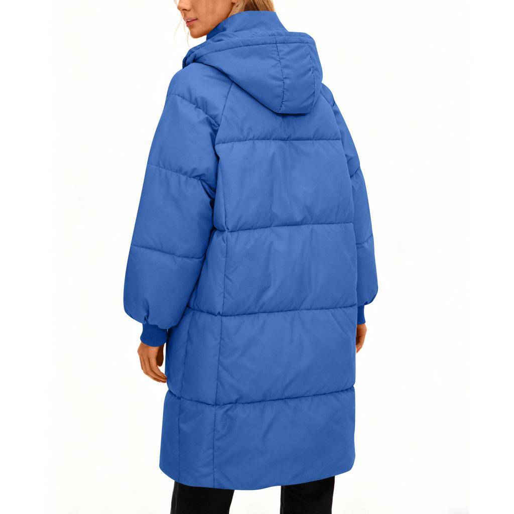 Women's Fashion Padded Jacket Loose Long Over The Knee Thickened Padded Jacket