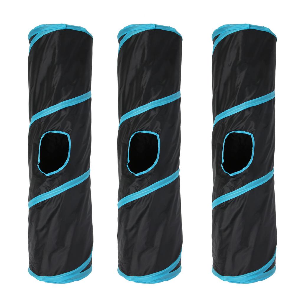 3PCS Collapsible Cat Tunnel Lightweight Interactive Interesting Cat Tunnel Tube for Cat Kitten