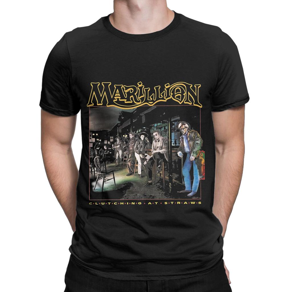 brithis rock MARILLION Graphic 100% Cotton T-Shirt Marillion Tops Tees For Men