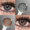 1 Pair Natural Brown Contact Lenses for Eyes Gray Pupils 14.5mm Big Beauty Eyes Soft Lens Cosmetics