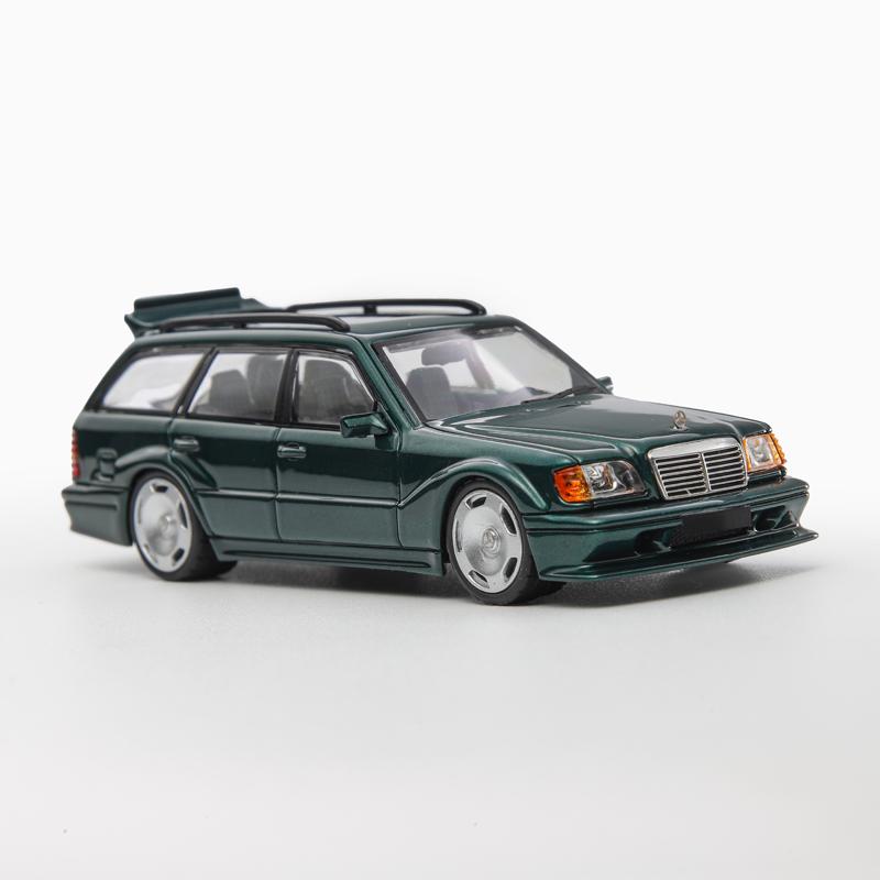 Mortal 1:64 Mercedes-benz S124 T Modeii Evo2 Clay Pot Travel Series Simulation Alloy Miniature Diecast Car Model Custom Toy Gift