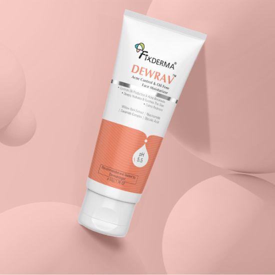 Fixderma Durave Acne Control & Oil Free Moisturizer for Face with Glycolic Acid | Увлажняющий крем с ниацинамидом | Увлажняющий крем для лица для женщин и мужчин - 10 г