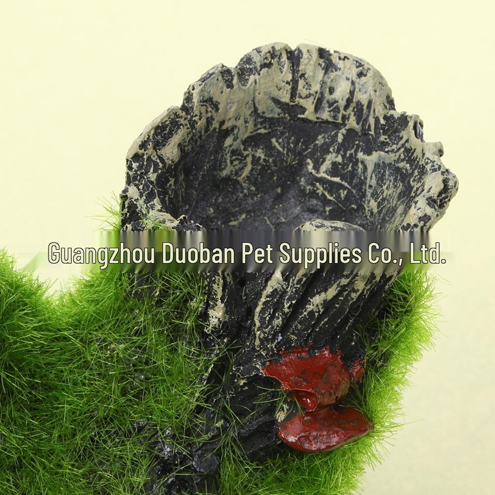 Artificial Moss Tree Root Aquarium Decoration - Cichlid, Shrimp Cave, Hiding & Spawning Nest