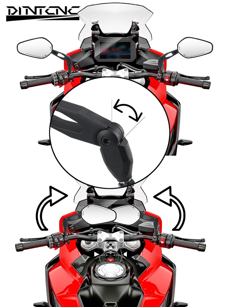 Мотозеркало E9 для BMW F900GS F800GS F450GS R1200GS/R R1250GS/R C400X/GT F900R S1000R S1000XR R nineT Поворотное Складное