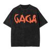 2026 Washed T Shirts Lady Gaga Mayhem Hip Hop Retro Vintage High Street Streetwear Short Sleeve Print Tees Men's Women Top Harajuku