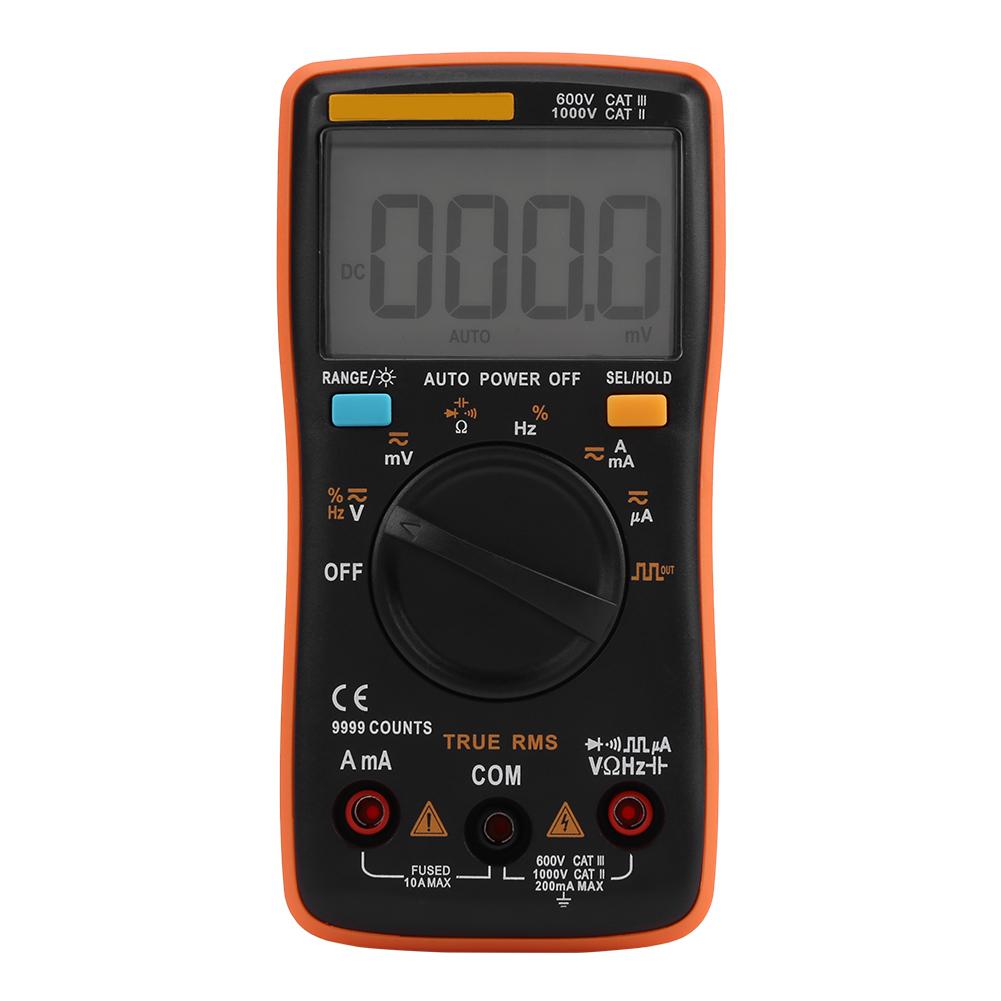 ANENG AN8008 Цифровой мультиметр True RMS, измеритель напряжения AC DC, амперметр, омметр