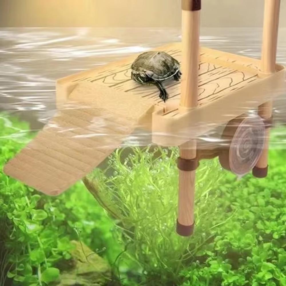 DIY Tortoise Basking Platform Plastic Fish Tank Ornaments Turtle Platform Brazilian Water Turtle