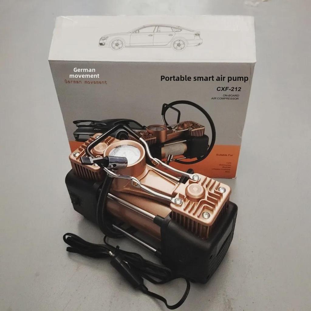 Double Cylinder 12V High-Power Portable Car Air Pump