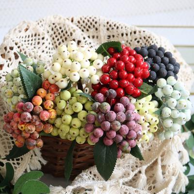 Новый Американский Пасторальный Искусственная Ягода Искусственный Искусственный Цветок Рождественская Цветочная Композиция Рождественский DIY
