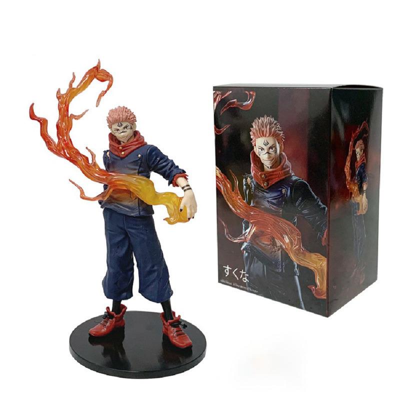 Аниме 21 см Фигурка Jujutsu Kaisen Итадори Юдзи Фигурка Действия Модель ПВХ Кукла Игрушки Коллекция Сопутствующих Товаров Настольные Аксессуары Подарки
