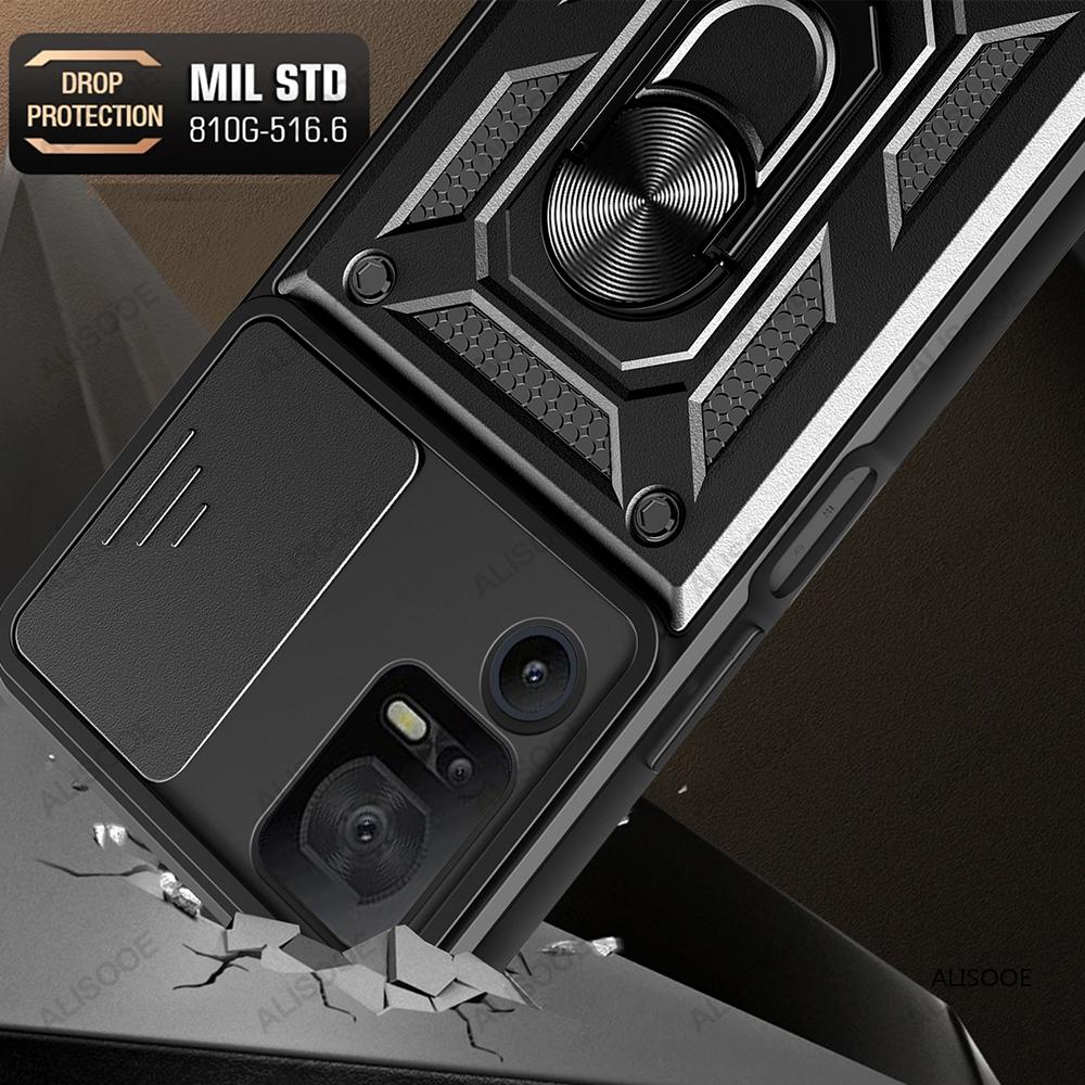 Бронированный чехол для TCL 40 SE, защитный чехол для объектива камеры, кольцо-подставка, чехол для держателя TCL 40 SE, чехол