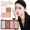 4 Color Contour Makeup Palette Blusher Plate Highlight Powder Bronzer Powder Shadow Kit Nose U8C6