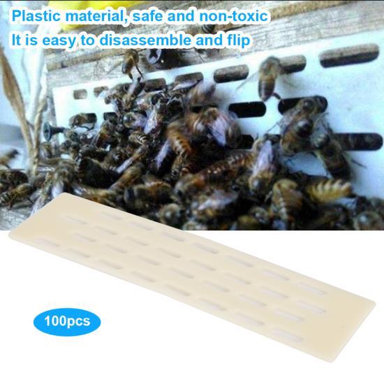 100 шт. Защитные ворота для улья, предотвращающие побег матки, пластина для пчеловодства, оборудование, аксессуары