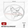 Звездочка цепи 48T 58T для Sur-Ron Surron X S Light Bee Внедорожный Электро кроссовый мотоцикл Оригинальные запчасти для замены Мотоцикл