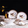 Керамический набор посуды Jingdezhen - 28 предметов, благоприятный дизайн