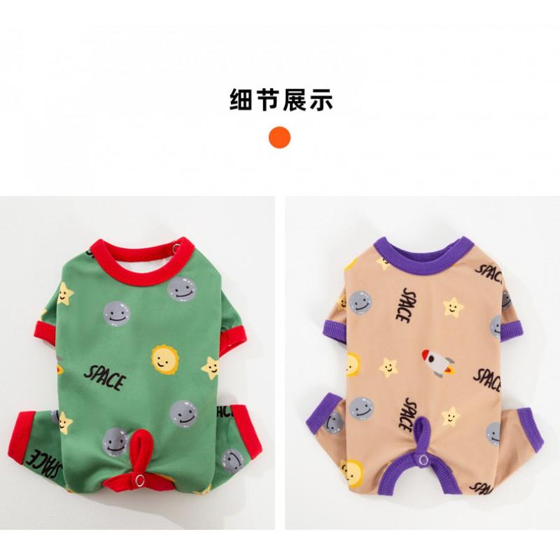 Thickened Four-Legged Dog Pajamas Small To Medium Breeds Winter Warm Pet Clothing Casual Style