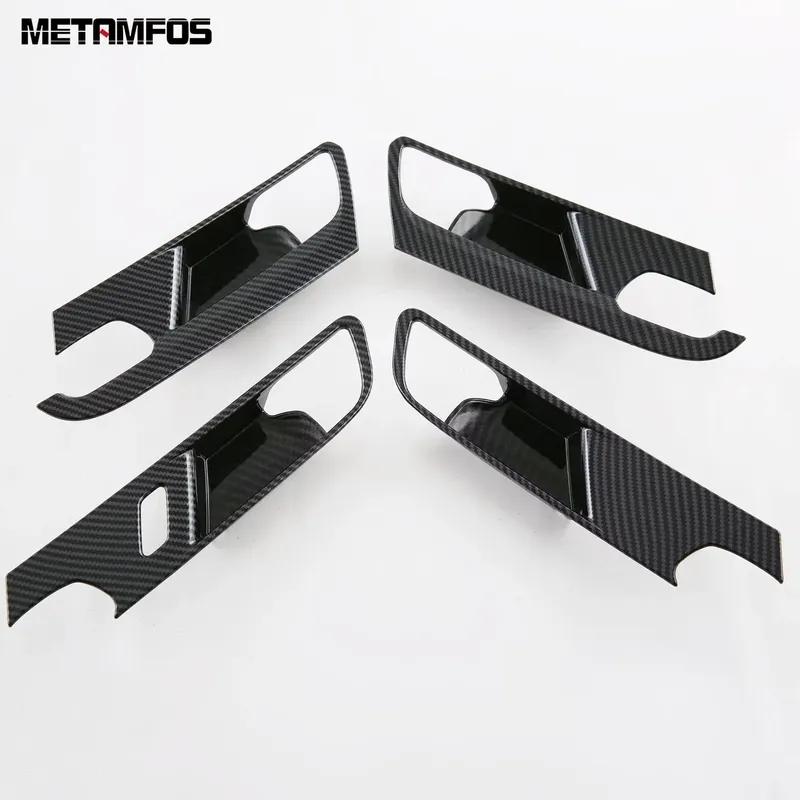 For Mazda CX-50 CX50 2024 2025 2026 Carbon Fiber ide Door Handle Bowl Panel Cover Trim Sticker Interior Accessories