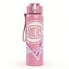 1PC Pink Triangle Retro Knicks Sport Logo Print 750ml Portable Sports Water Bottle Leakproof Gym Outdoor Travel Drink Cup