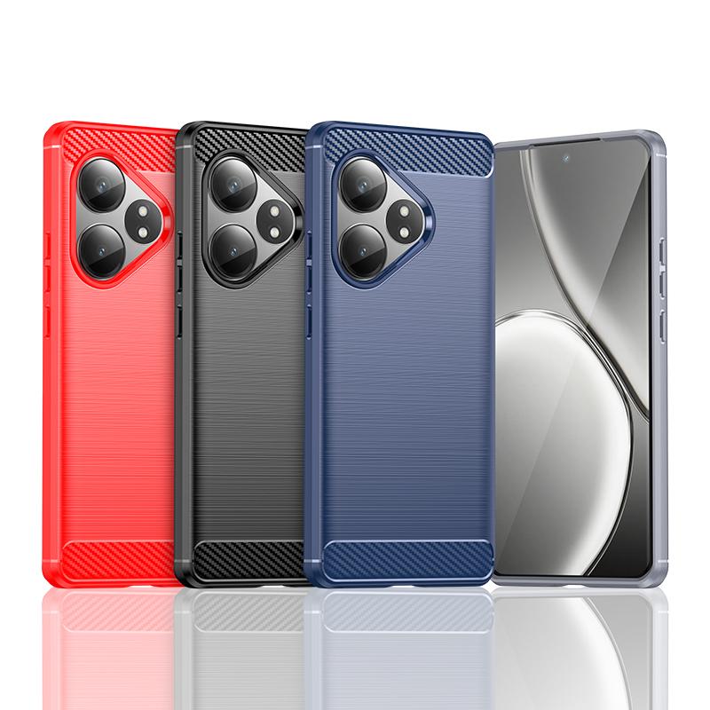 Для Realme GT 6T Чехол для Realme GT 6T Neo 6 SE Противоударный мягкий TPU силиконовый чехол из углеродного волокна для Realme GT 6T Чехол