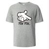 Pew Pew Print TShirt 100 Cotton Summer Tees For Men Women Oversize Casual Tops