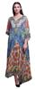 Circle|Floral & Wheel Ethnic Womens Long Beach Kaftan Beachwear Bikini Coverup Maxi