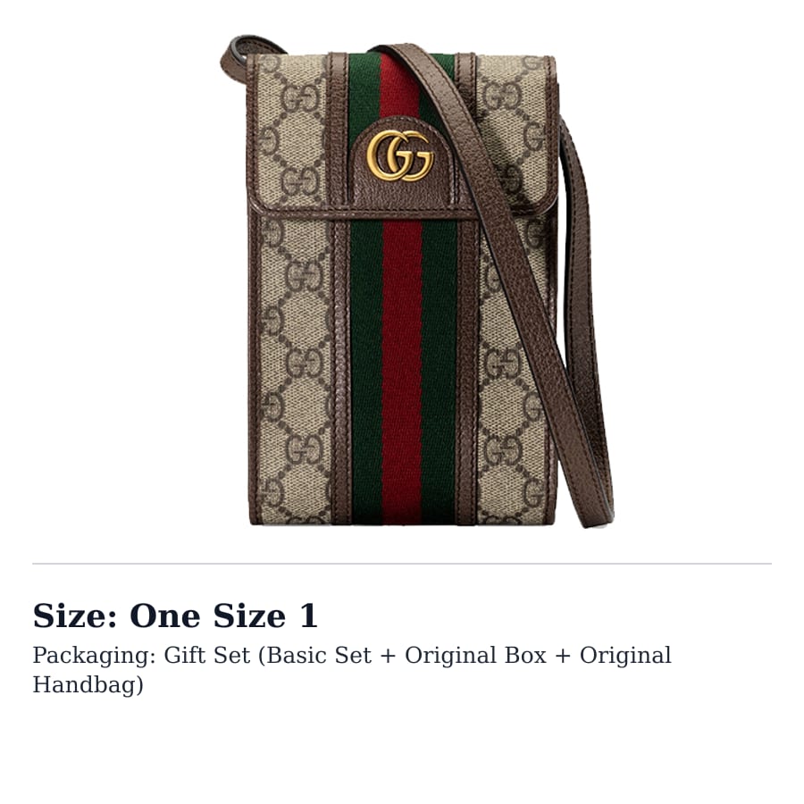 Gucci Кросс-боди сумки из канваса с кожей Ophidia Унисекс Эбеновое дерево 625757-96IWT-8745