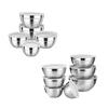 Stainless Steel Mixing Bowls with Lids Set Nesting Mixing Bowl Home Sturdy Food Storage Organizers Dishwasher Bowl Set Dining