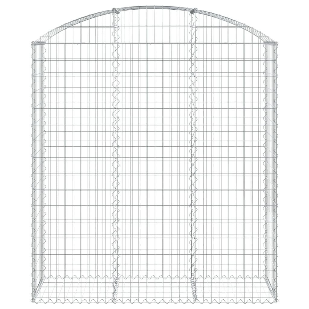 Gabion with High Arch 150 x 50 x 160 180 cm Galvanized Iron