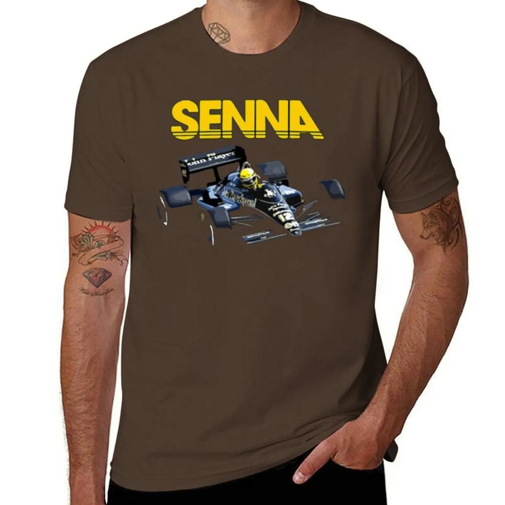2024 Ayrton Senna F1 Race Raer 2 T-shirt Fresh Move T-shirts Graphic Cool Home Novelty USA Size